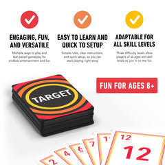 Elevate Prep Target Math Game timer helps time rounds for quick mental math.
