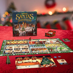 Santa's Workshop double-sided board enables quick Standard or strategic Advanced play.