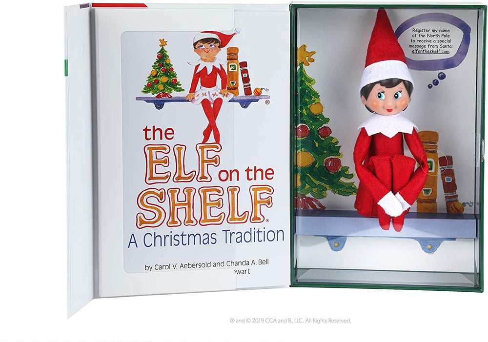 The Elf on the Shelf box set packaging highlights included items