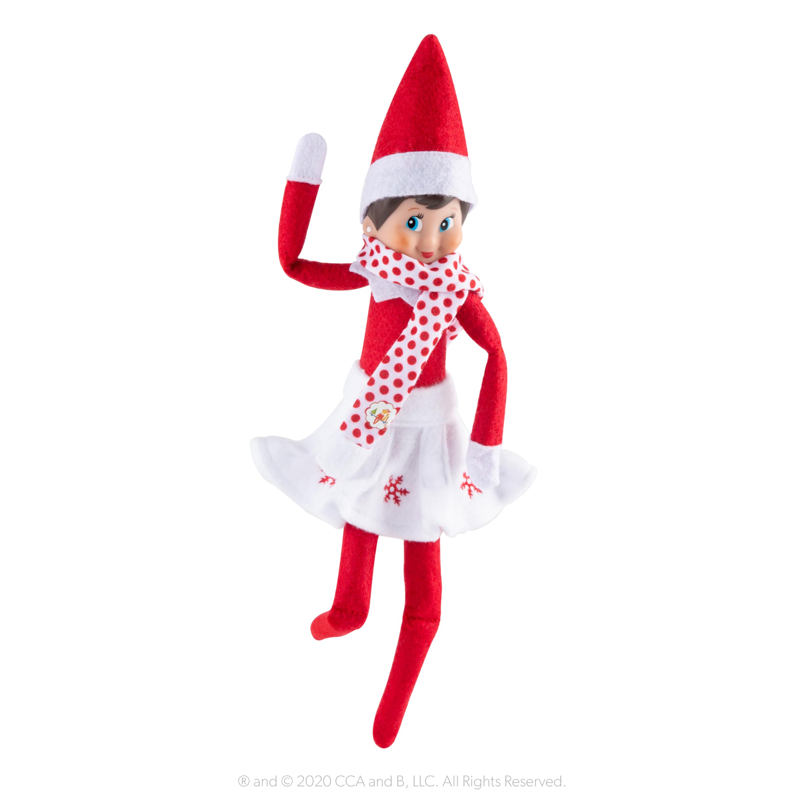 The Elf on the Shelf North Pole design studio details elevate holiday outfits.