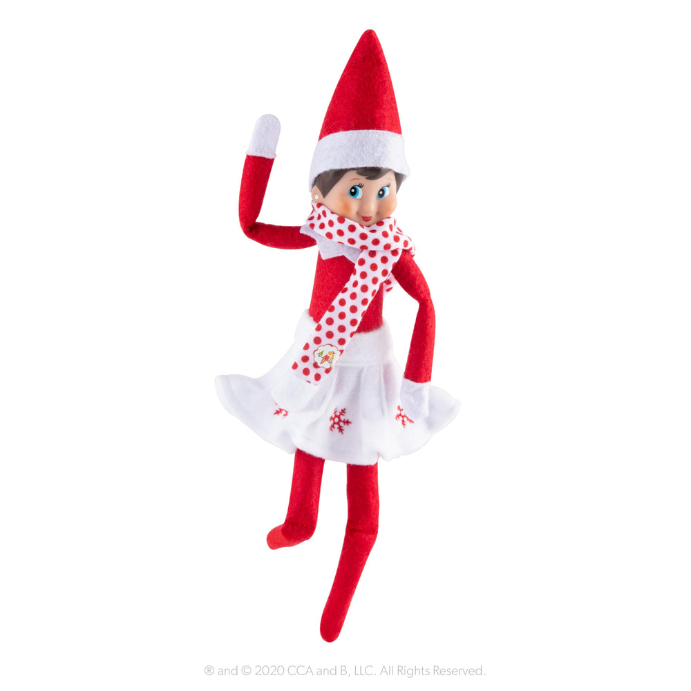 The Elf on the Shelf North Pole design studio details elevate holiday outfits.