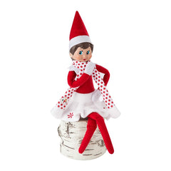 The Elf on the Shelf Claus Couture snowflake skirt adds festive warmth and flair