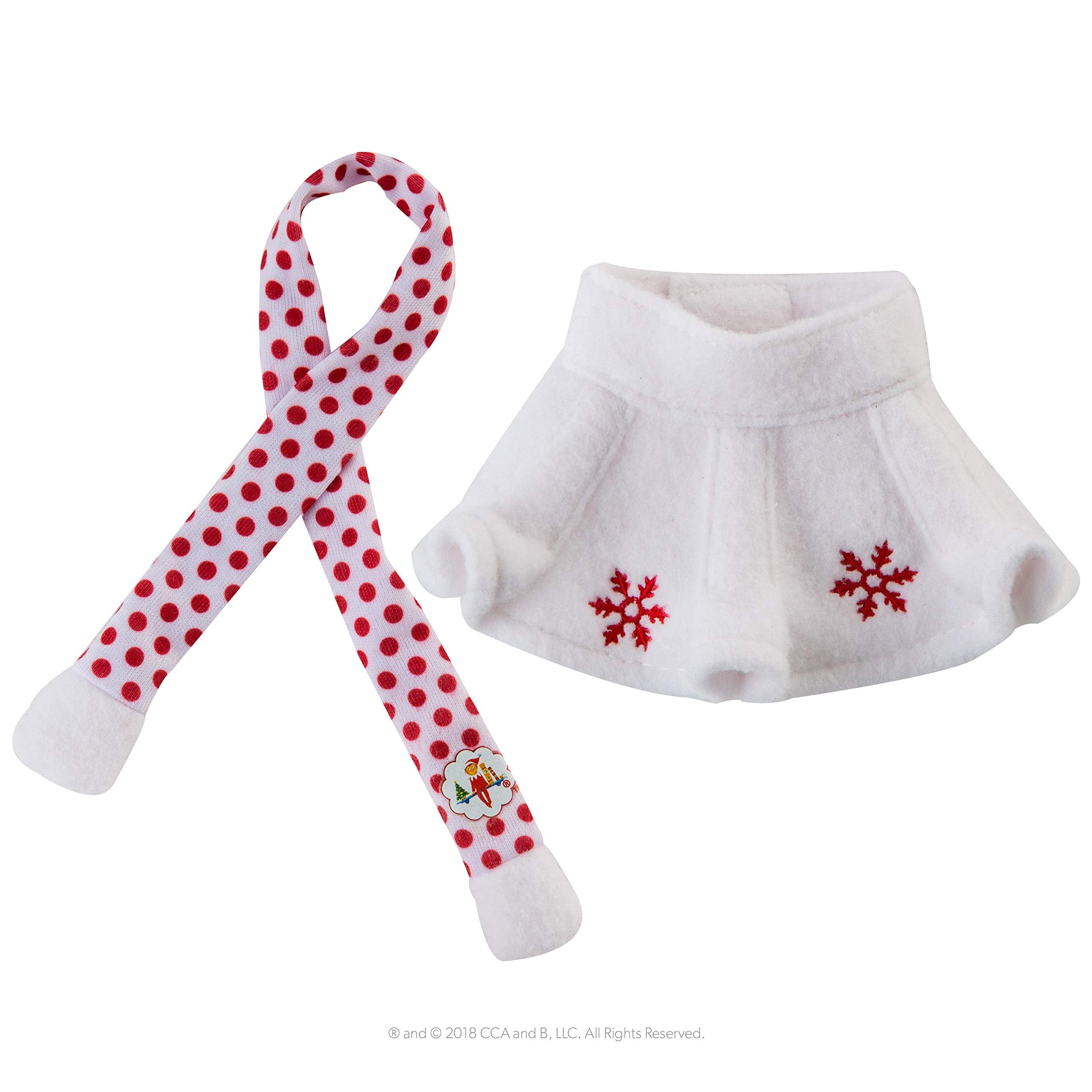 The Elf on the Shelf twirl-ready fleece enables lively, photogenic moments.