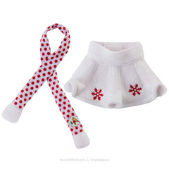 The Elf on the Shelf twirl-ready fleece enables lively, photogenic moments.