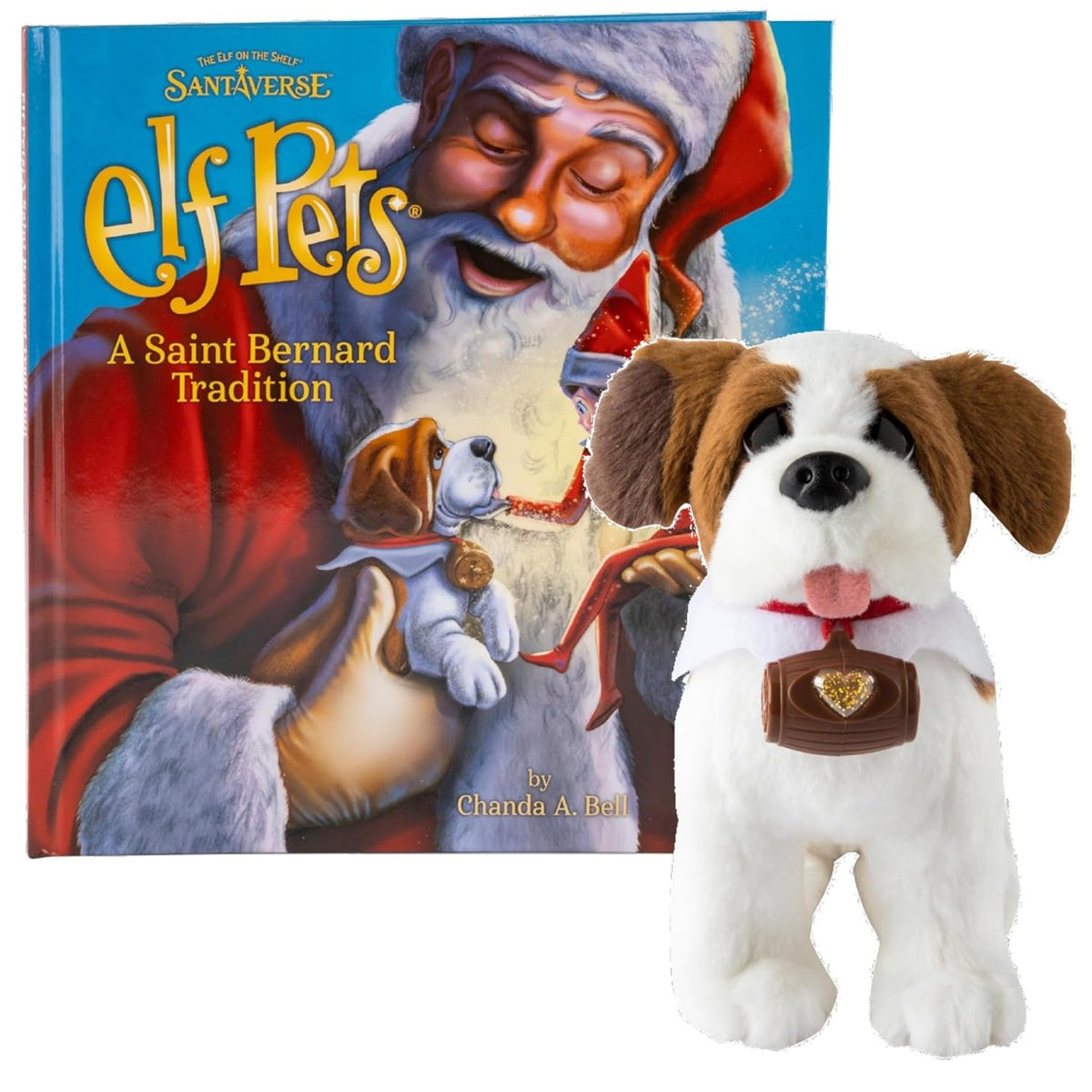 Elf Pets Saint Bernard plush by The Elf on the Shelf, soft and ready for cozy play.