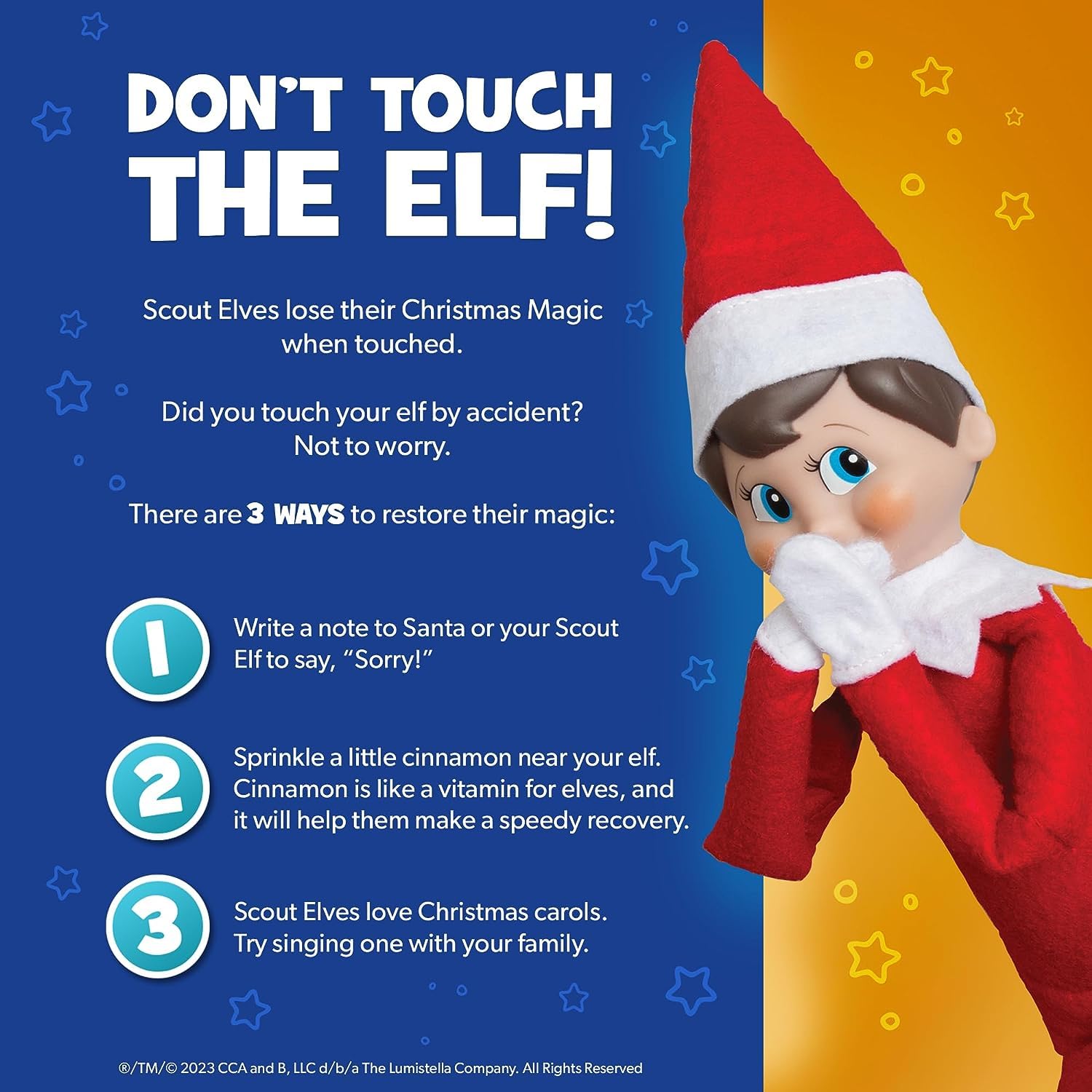 Hardbound watercolor book accompanies the elf, enriching family reading together.