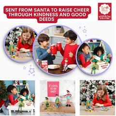 The Elf on the Shelf Elf Mates in action encourage kind acts.