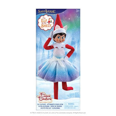 The Elf on the Shelf Northern lights fabric detail adds shimmering magic to your elf's outfit.
