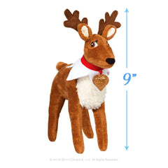 The Elf on the Shelf Pets Reindeer Tradition plush full-body view ready for gifting.