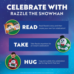 The Elf on the Shelf Razzle unboxing packaging reveals festive delight.