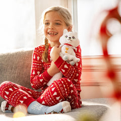 The Elf Pets Arctic Fox closeup fur highlight captures its soft texture for hugs.