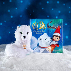 The Elf on the Shelf Arctic Fox storybook accompanies the plush with colorful tales.