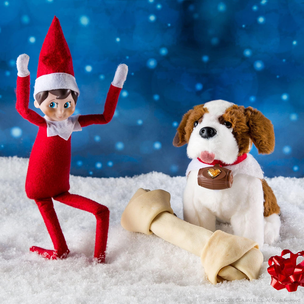Two Elf Pets together in a cozy holiday display