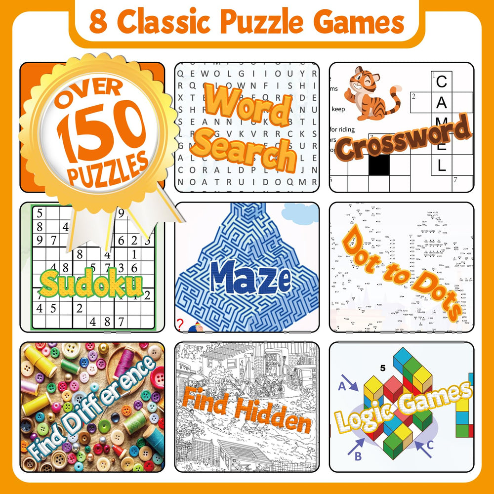 Elfew 4-Pack Activity Books colorful covers help quick identification on the shelf.
