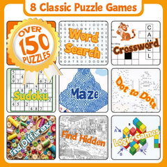 Elfew 4-Pack Activity Books colorful covers help quick identification on the shelf.