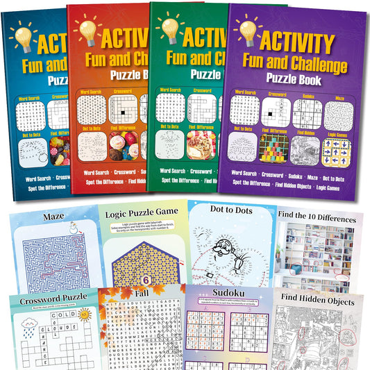 Elfew 4-Pack Activity Books front cover, inviting focused relaxation.