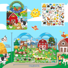 Elfew 6-set 3D sticker book Ocean theme boosts imaginative play during bath or pool time.