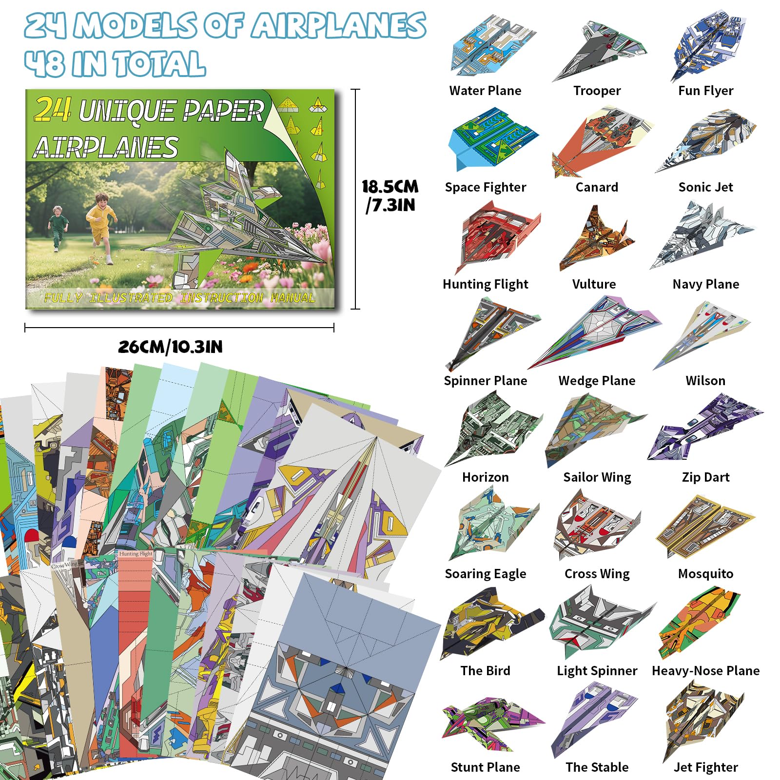 Elfew illustrated instruction book guiding kids through origami steps.