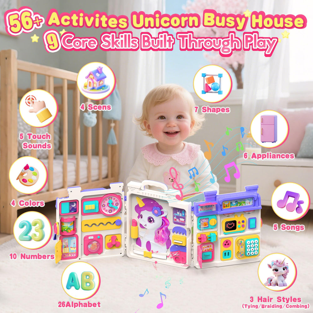 ELFJOY bilingual learning toy showing English and Spanish numbers and letters