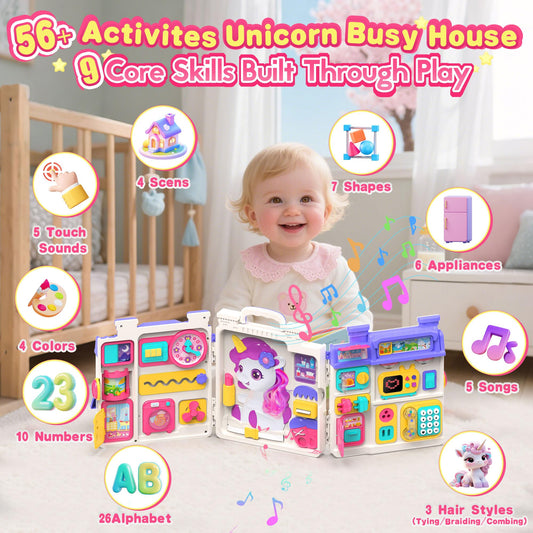 ELFJOY bilingual learning toy showing English and Spanish numbers and letters