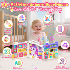 ELFJOY bilingual learning toy showing English and Spanish numbers and letters