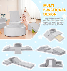 Elftopia two-triangular-inclined-planes setup enhances crawling coordination and balance.