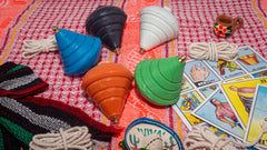 ELIASM Spinning Top five-pack authentic Mexican design highlights traditional craft