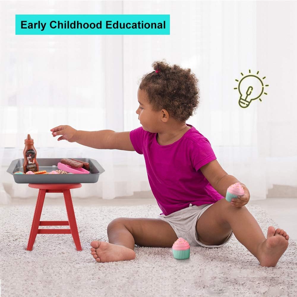 Elitoky Cookie Play Food Set: chocolate pieces for imaginative bakery play
