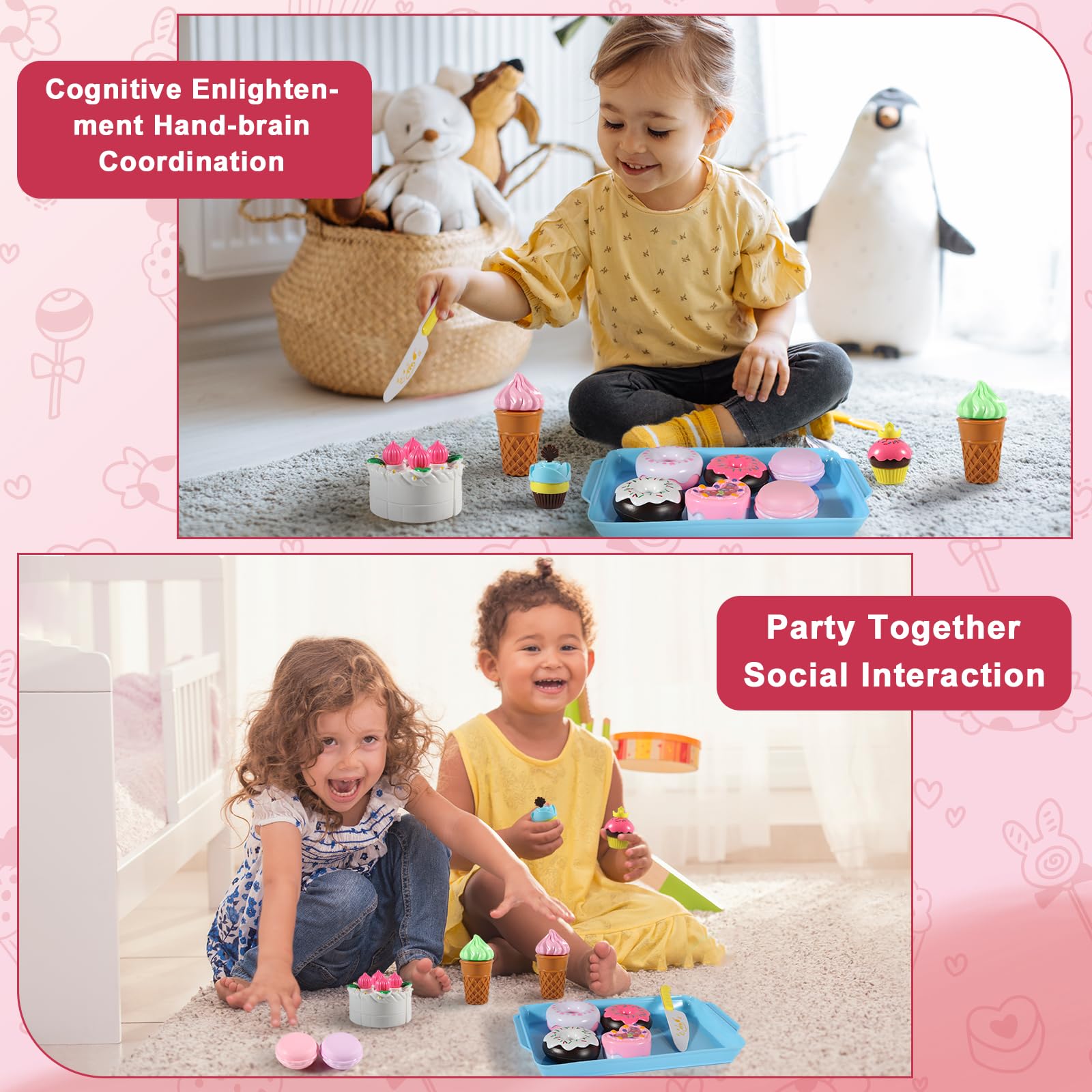 Elitoky Play Desserts kids playing showcases engaging, educational kitchen pretend play.
