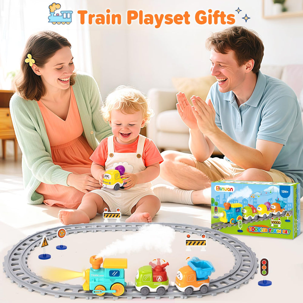 Ellinjan lights and music provide a cheerful play backdrop