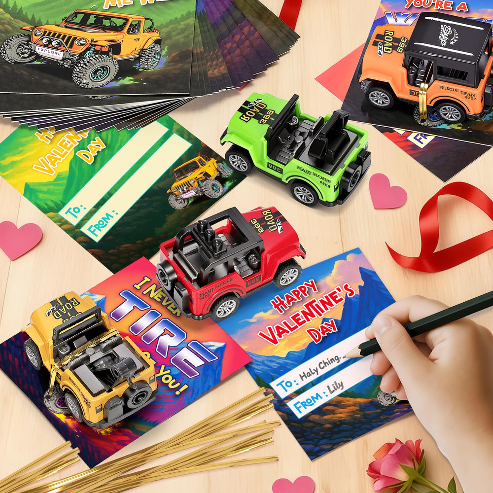 Ellinjan golden twist ties secure cars to cards for tidy exchanges.