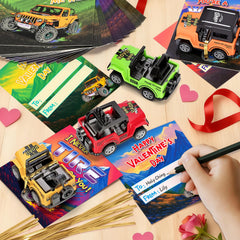 Ellinjan golden twist ties secure cars to cards for tidy exchanges.