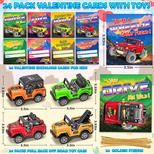 Ellinjan pull-back off-road cars offer battery-free play on floors, carpets, and yards.