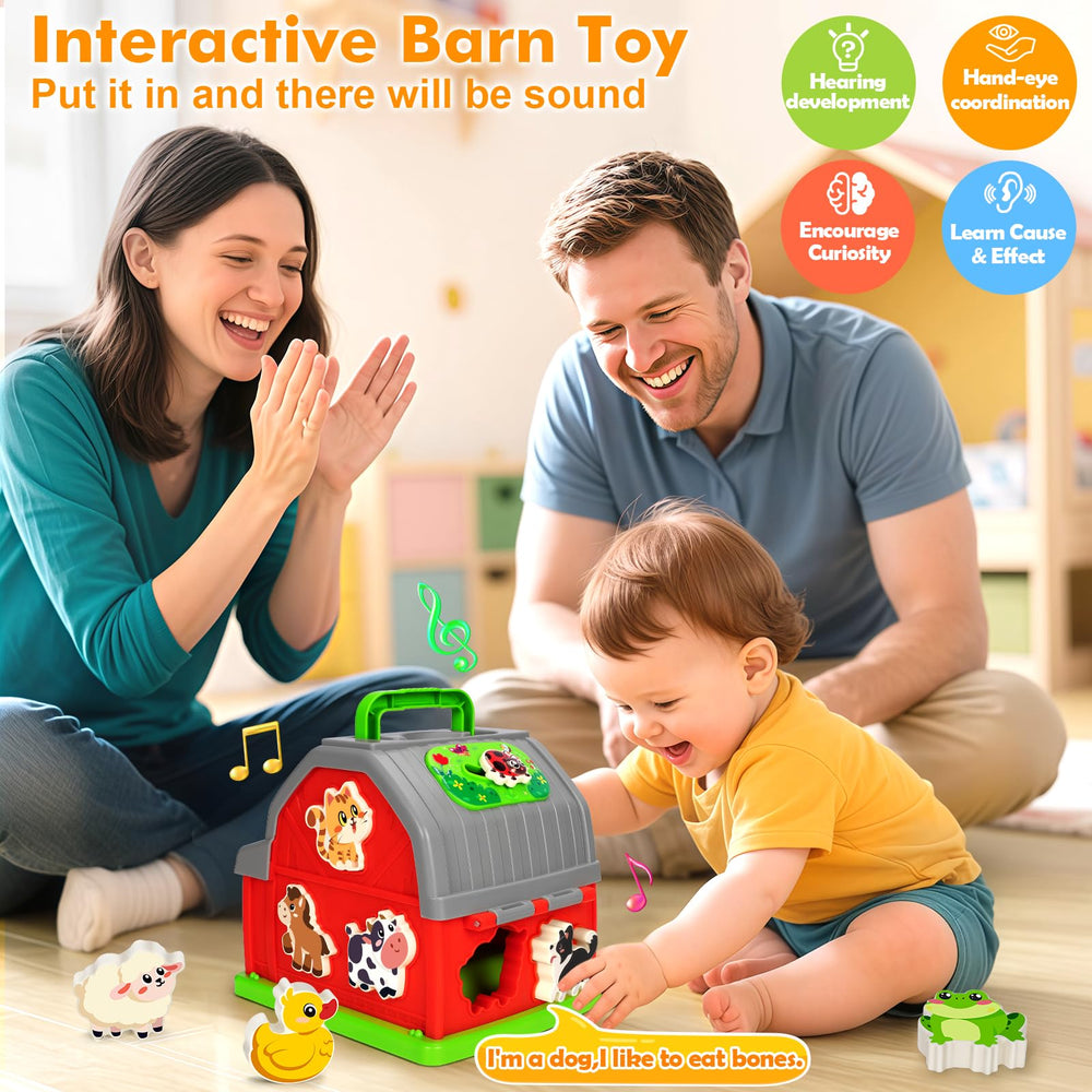 Ellinjan sheep block supports memory and recognition through playful farm-themed learning.