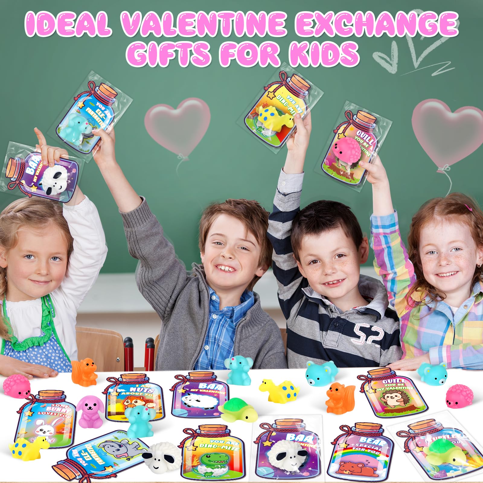 Ellinjan Valentine party favors for classroom activities.