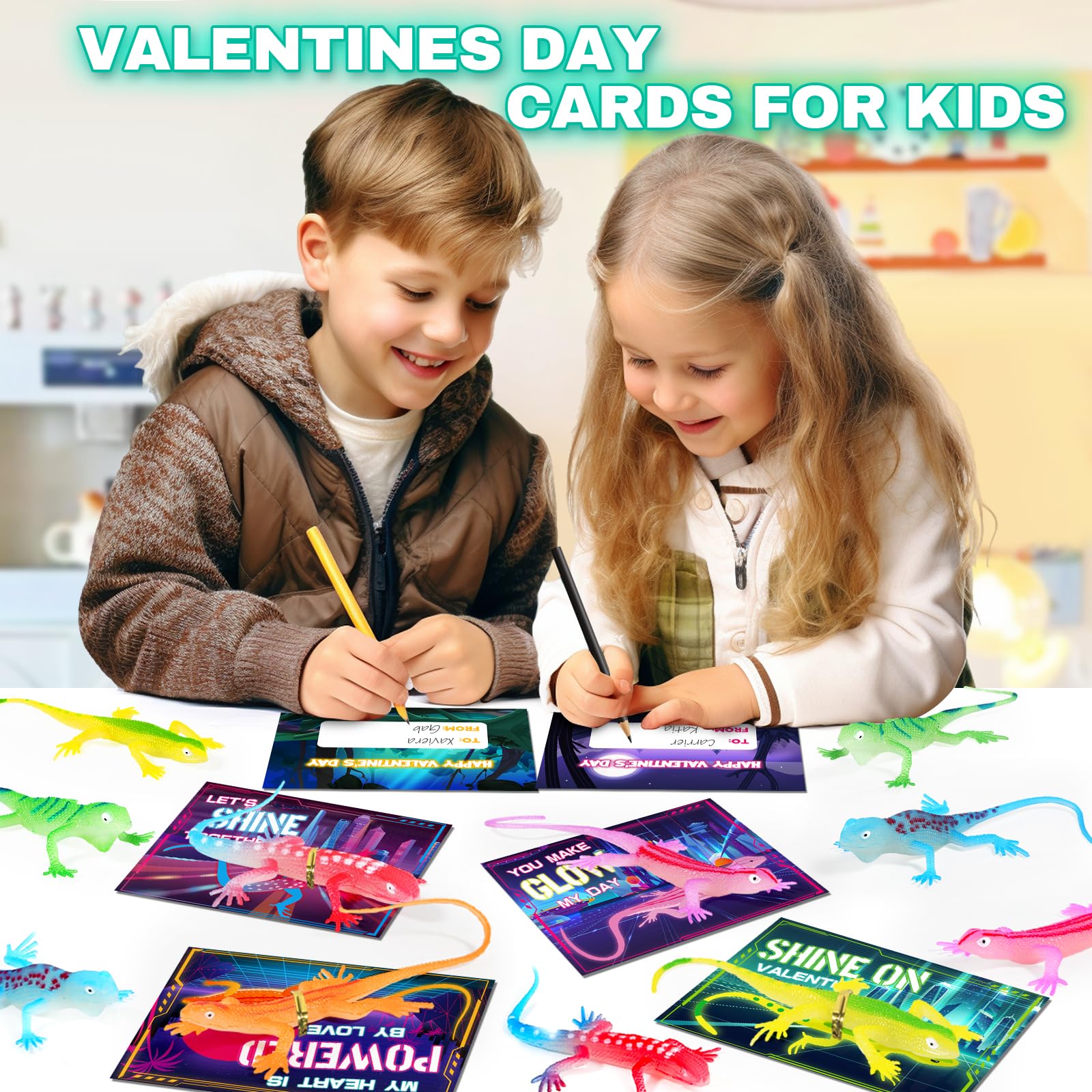 Card size fits small hands and simplifies personalization.