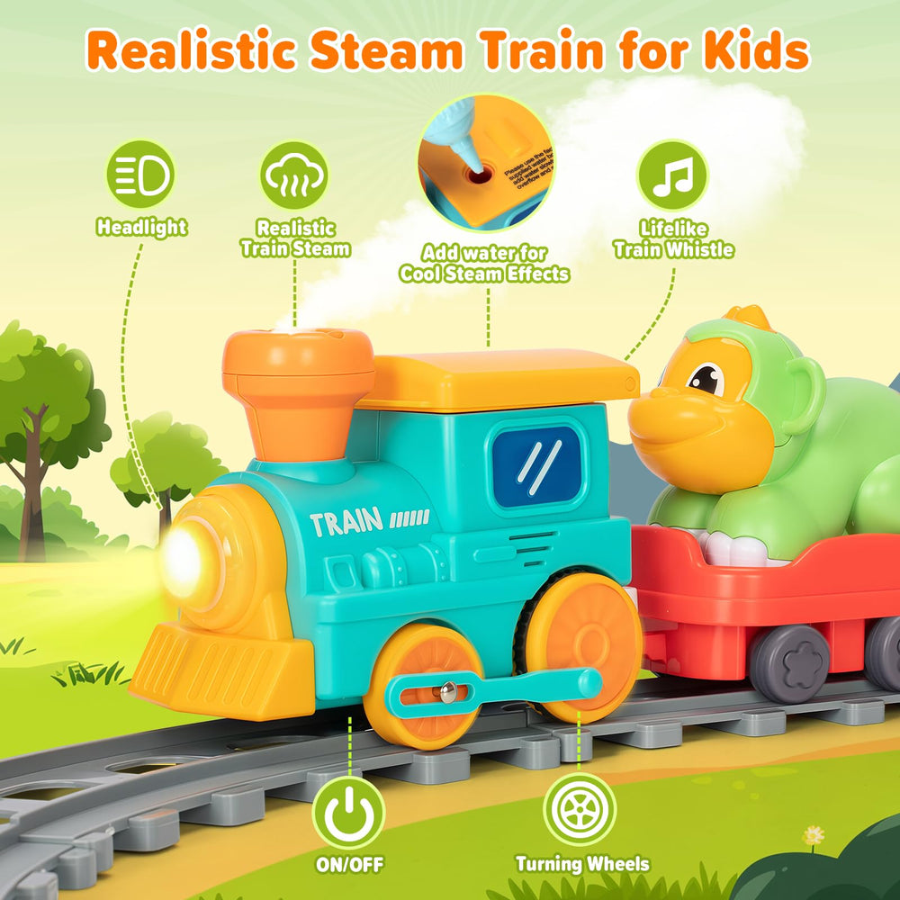Ellinjan water-injector train delivers steam effect for a realistic sensory experience.