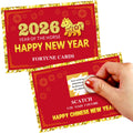 Ellzk 30-count scratch-off fortune cards for festive Chinese New Year celebrations, ideal as guest favors.