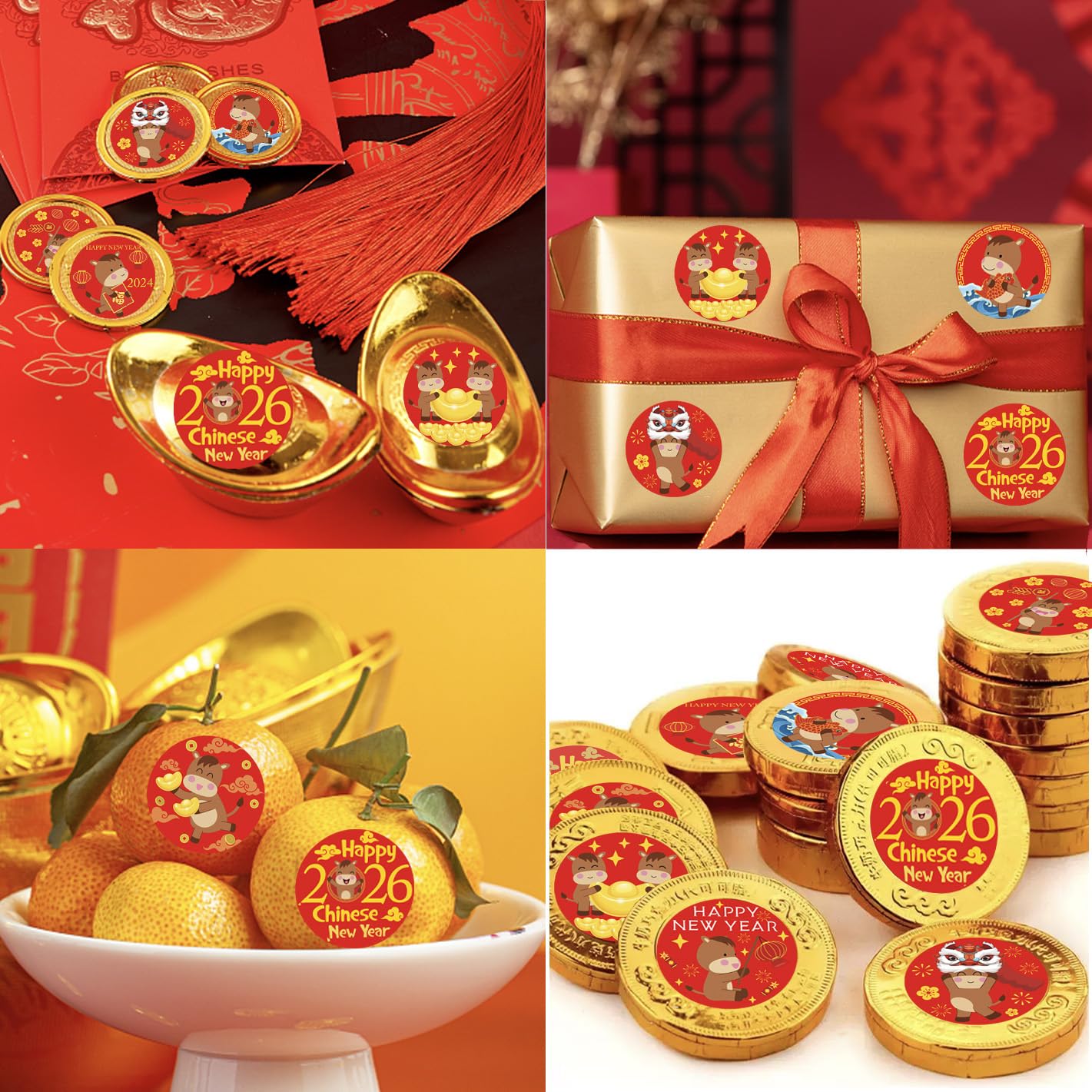 Ellzk round 0.75 inch stickers fit Hershey’s Kisses and small gifts.