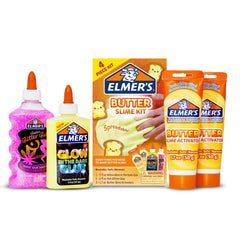 Elmers Butter Slime Kit cover invites kids to start a creative, hands-on slime project.