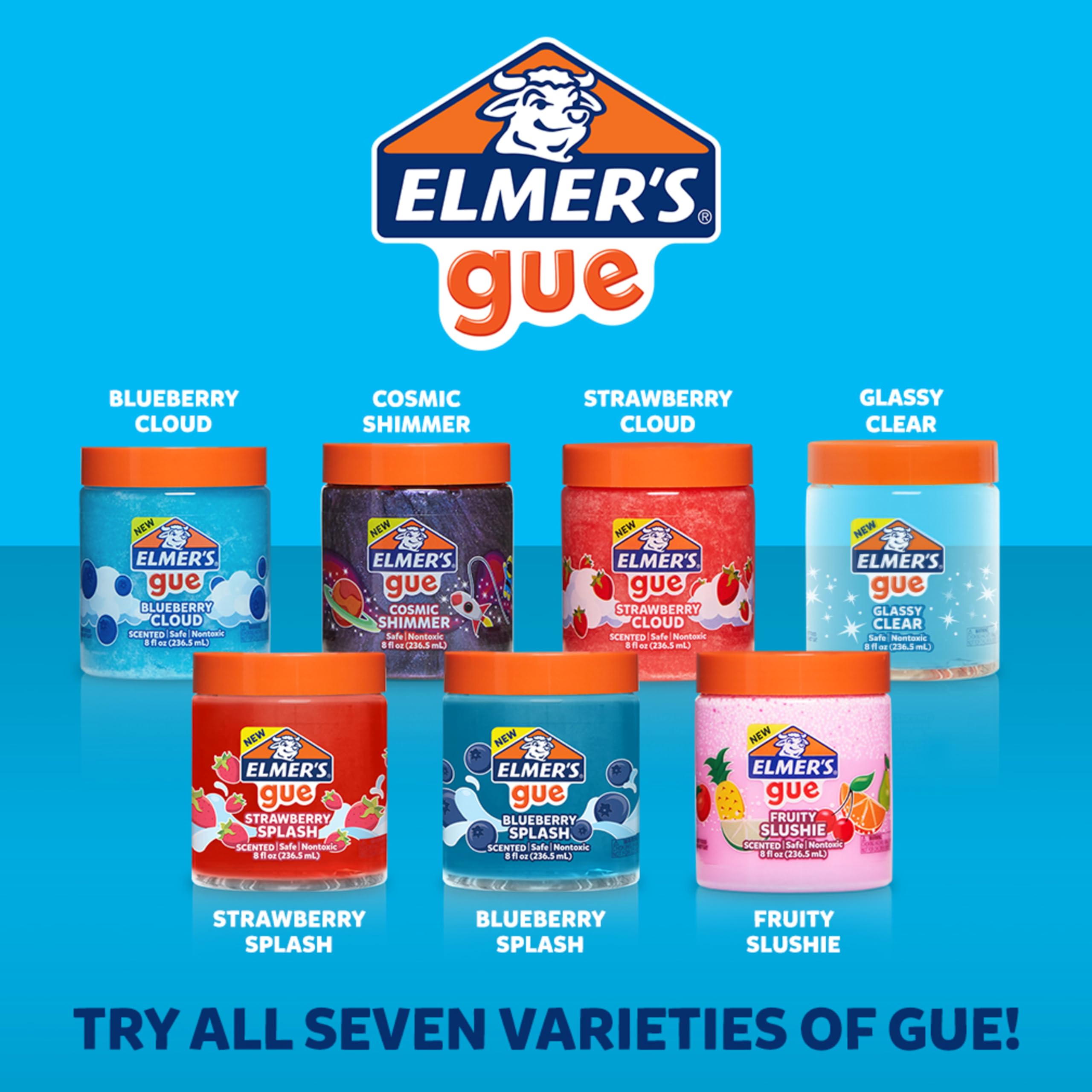 Elmer's Gue party favors slime pack for birthday celebrations.