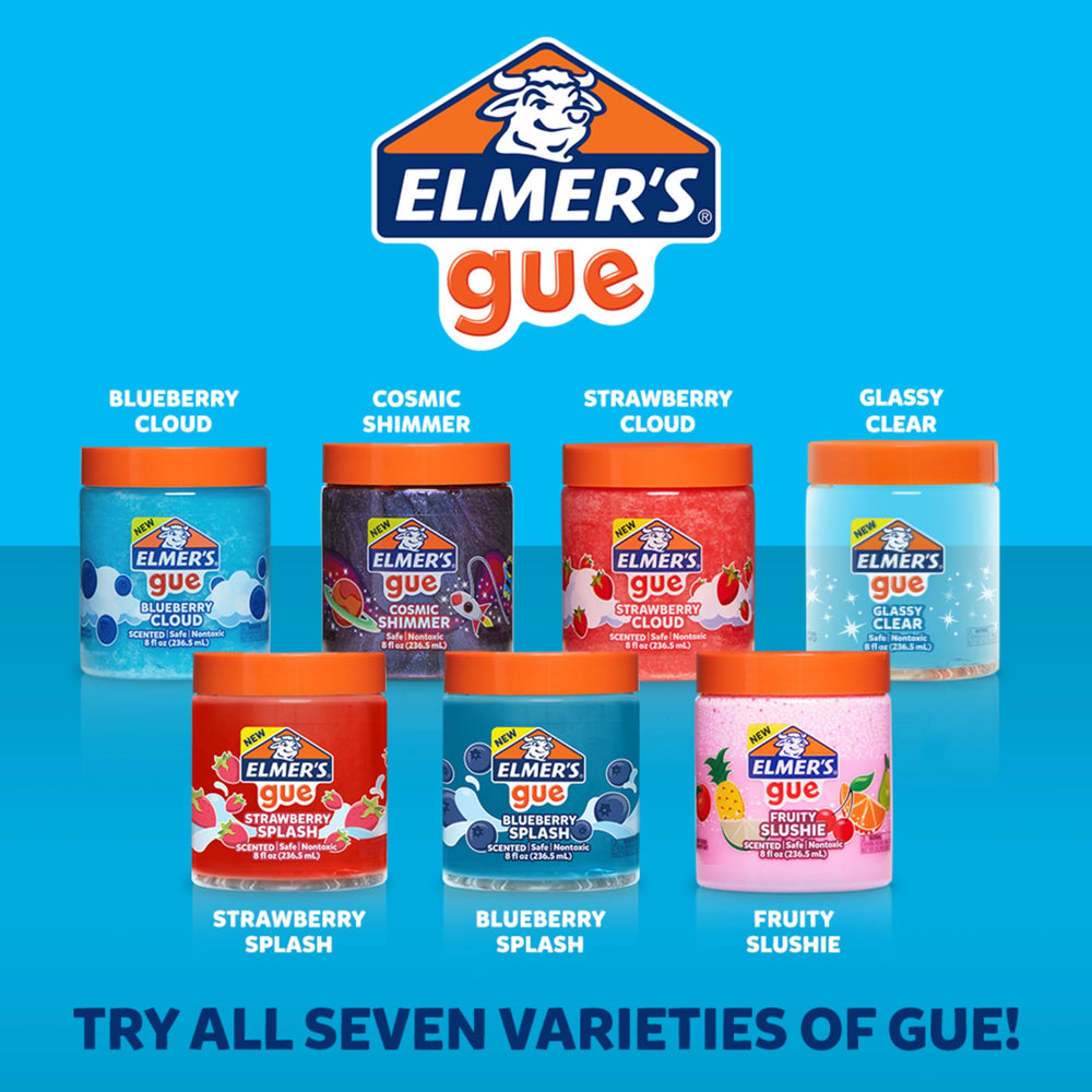 Elmer's Gue party favors slime pack for birthday celebrations.