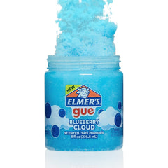 Elmer's Gue Fruity Slushie slime jar with crunchy beads adds tactile texture