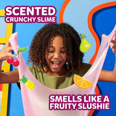 Elmer's Gue Premade Slime Variety Pack display shows four ready-to-play jars