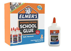 Elmer's Liquid School Glue bottle close-up for slime and crafts