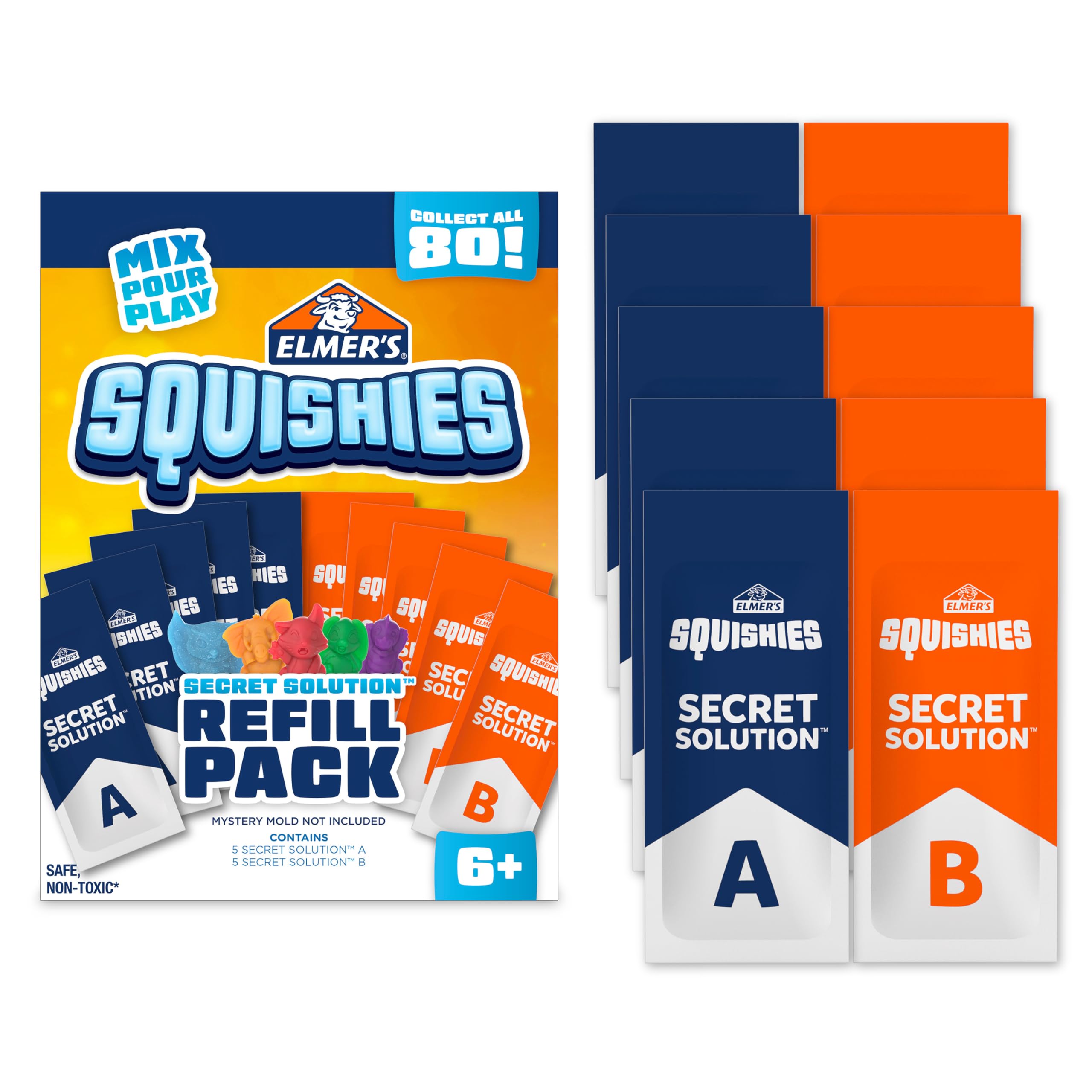 Elmer's Squishies refill pack with mystery mold inspires creative toy crafting.