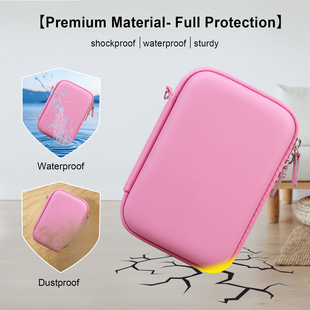Elonbo PU leather case with velvet lining cushions delicate gems
