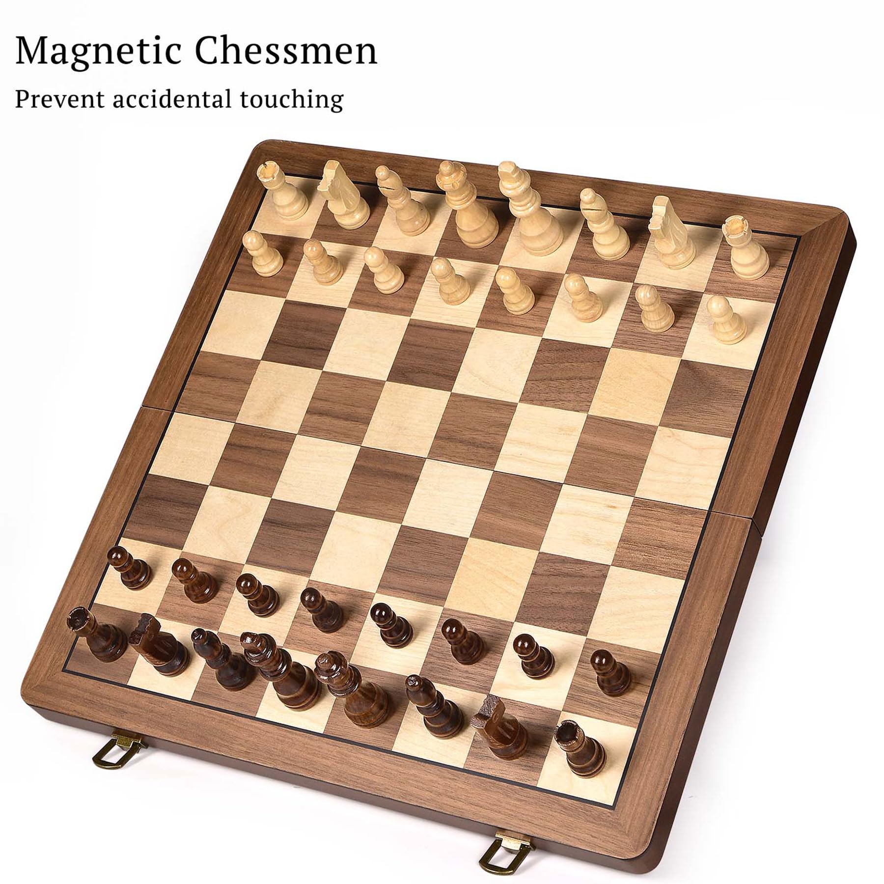 ELONGDI magnetic chess pieces stay securely in place.