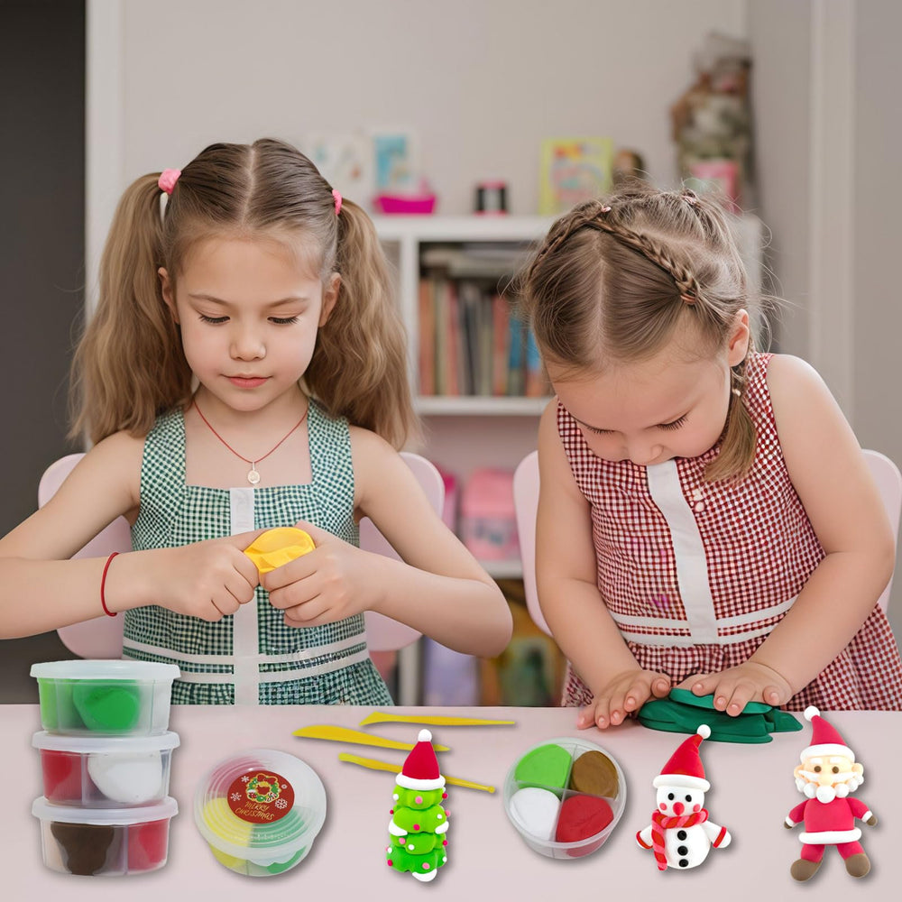 Elopco eco-friendly non-toxic clay minimizes mess during holiday crafting