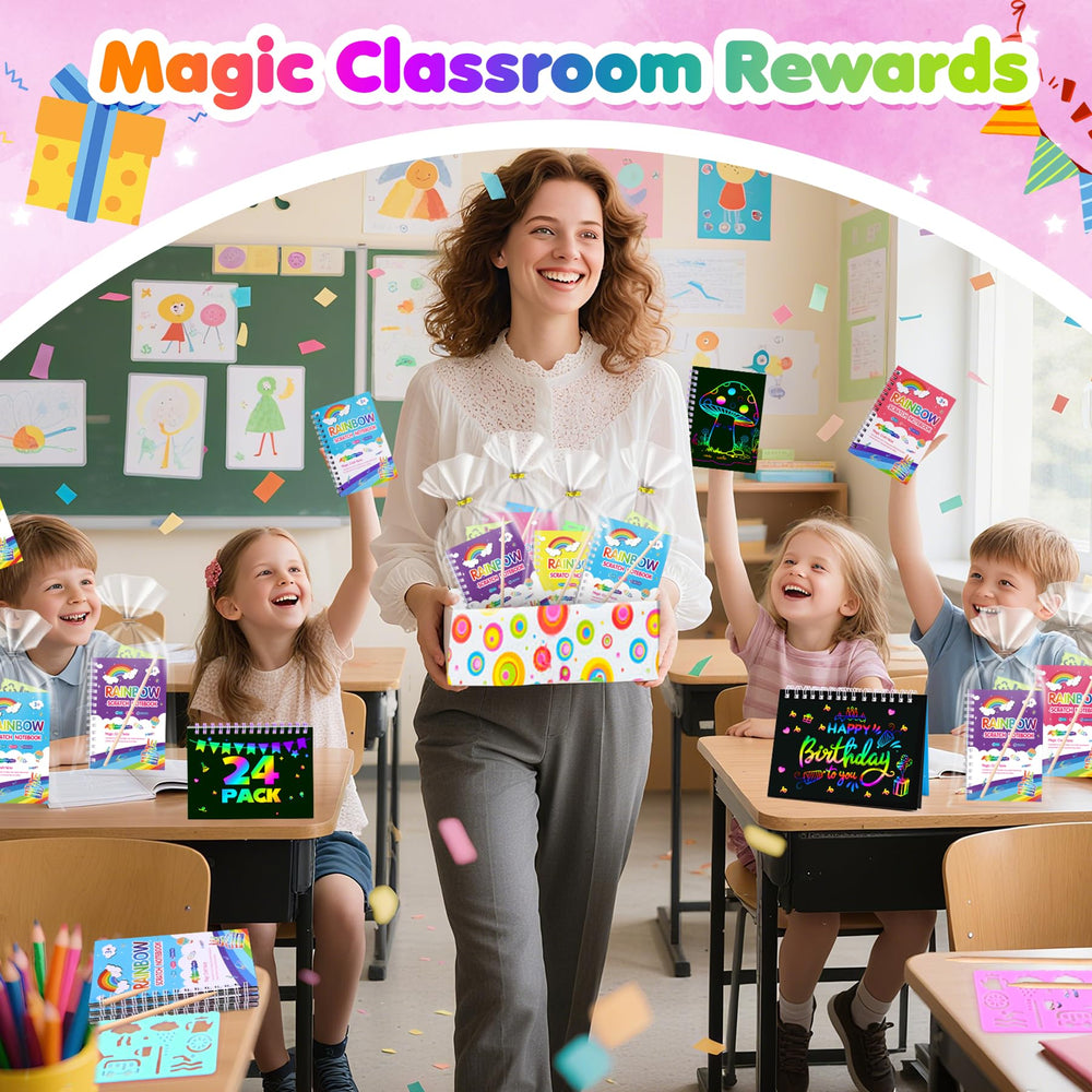 Elover gift box presents the scratch art set as a ready gift